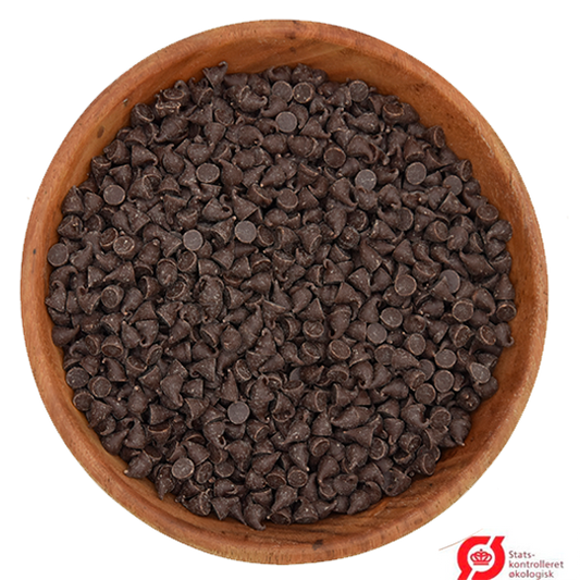 Økologiske 48% Mørk chokoladedråber -(12000 stk) bagestabil